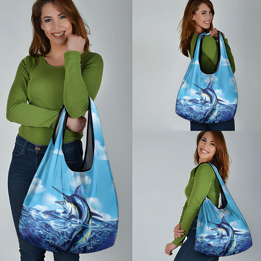 Hawaii Blue Marlin Fishing Grocery Bag LT05 - Polynesian Pride
