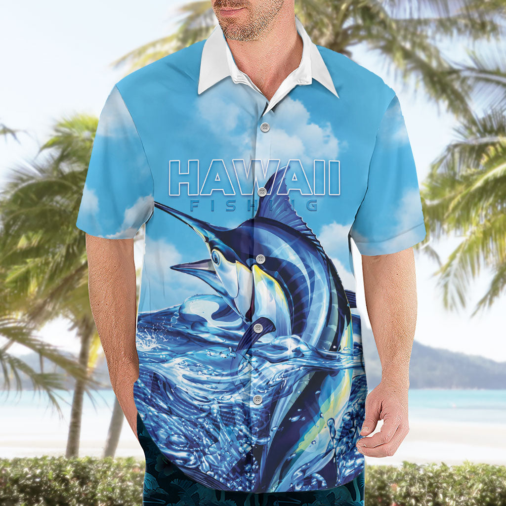 Hawaii Blue Marlin Fishing Hawaiian Shirt LT05 - Polynesian Pride