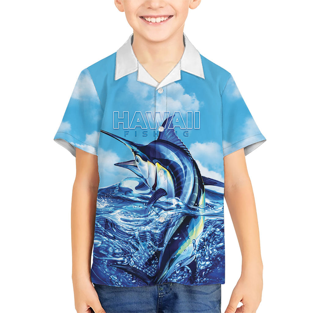 Hawaii Blue Marlin Fishing Hawaiian Shirt LT05 - Polynesian Pride