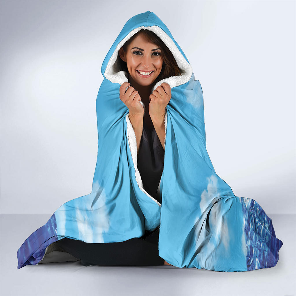 Hawaii Blue Marlin Fishing Hooded Blanket LT05 - Polynesian Pride