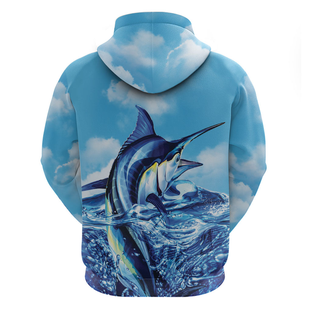 Hawaii Blue Marlin Fishing Hoodie LT05 - Polynesian Pride