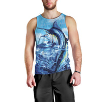 Hawaii Blue Marlin Fishing Men Tank Top LT05 - Polynesian Pride