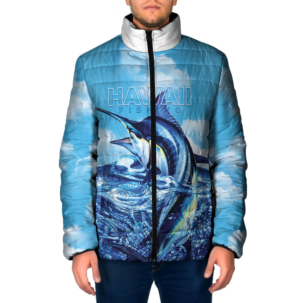 Hawaii Blue Marlin Fishing Padded Jacket