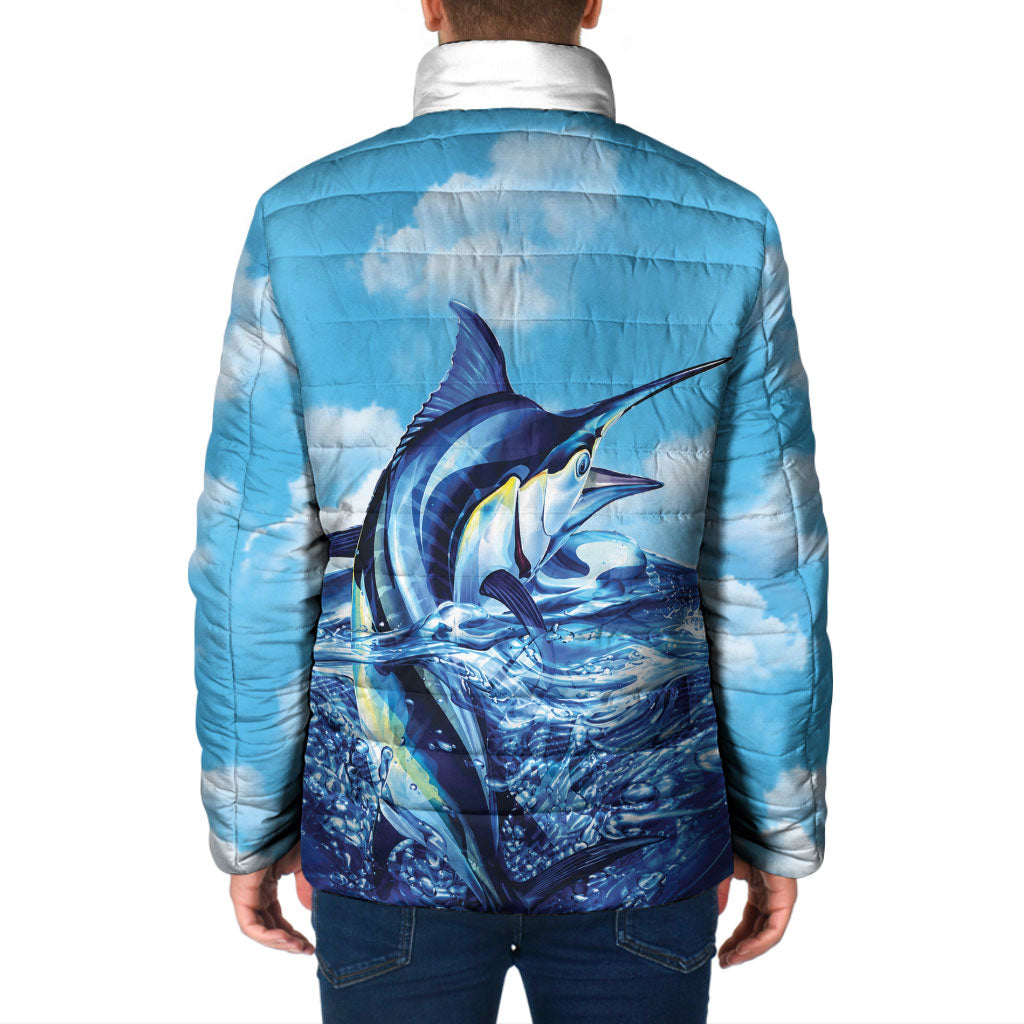 Hawaii Blue Marlin Fishing Padded Jacket