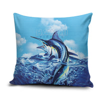 Hawaii Blue Marlin Fishing Pillow Cover