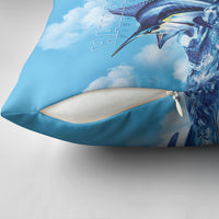 Hawaii Blue Marlin Fishing Pillow Cover