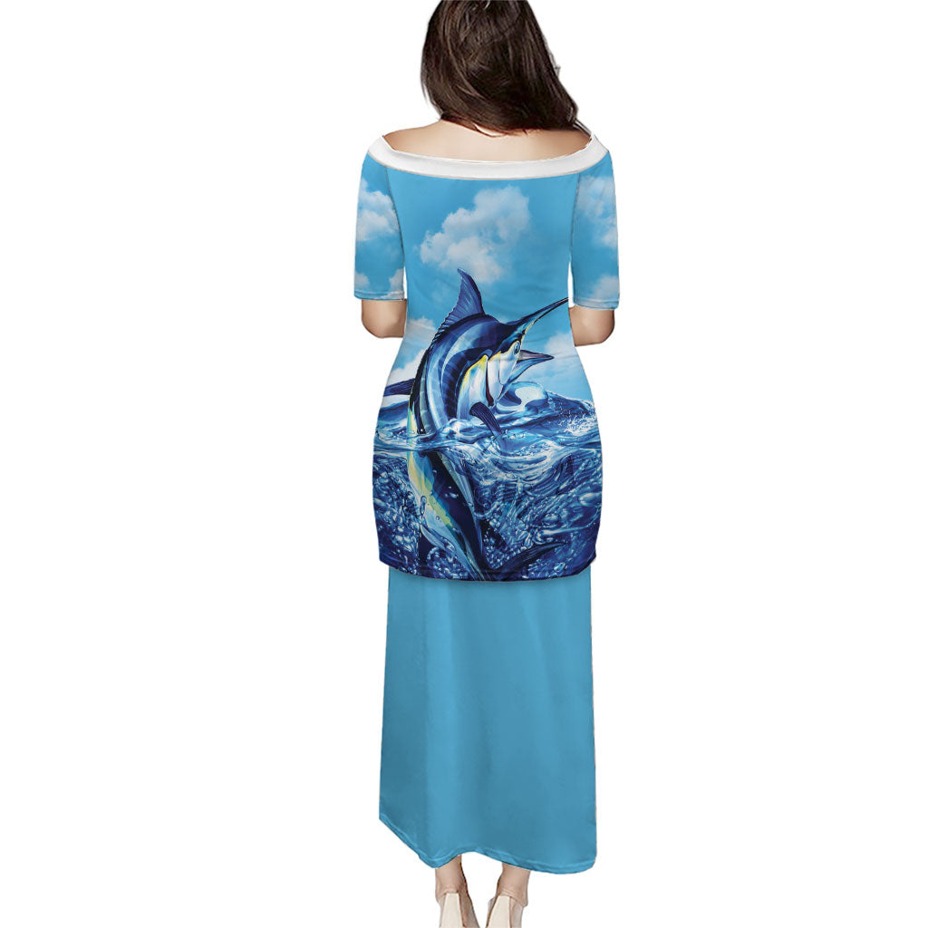 Hawaii Blue Marlin Fishing Puletasi LT05 - Polynesian Pride