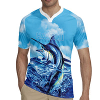 Hawaii Blue Marlin Fishing Rugby Jersey LT05 - Polynesian Pride