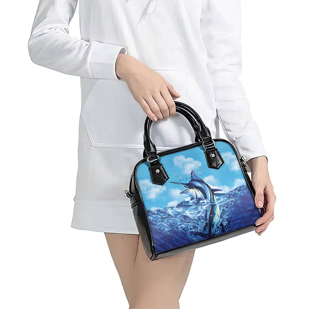 Hawaii Blue Marlin Fishing Shoulder Handbag LT05 - Polynesian Pride