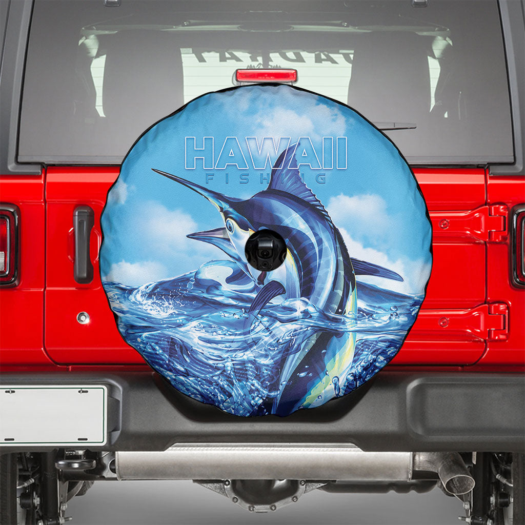 Hawaii Blue Marlin Fishing Spare Tire Cover LT05 - Polynesian Pride