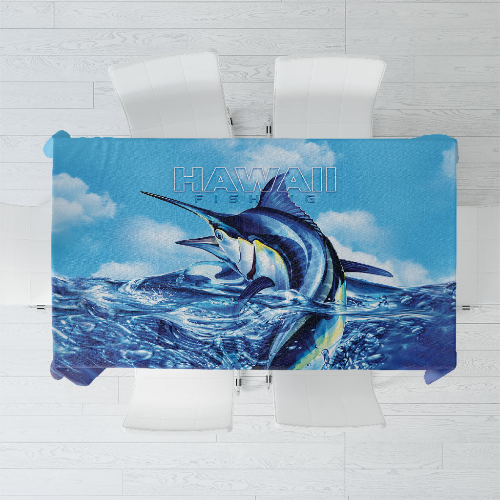 Hawaii Blue Marlin Fishing Tablecloth
