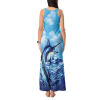 Hawaii Blue Marlin Fishing Tank Maxi Dress
