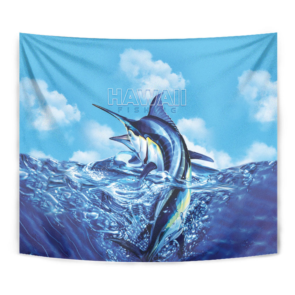 Hawaii Blue Marlin Fishing Tapestry LT05 - Polynesian Pride