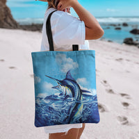 Hawaii Blue Marlin Fishing Tote Bag LT05 - Polynesian Pride