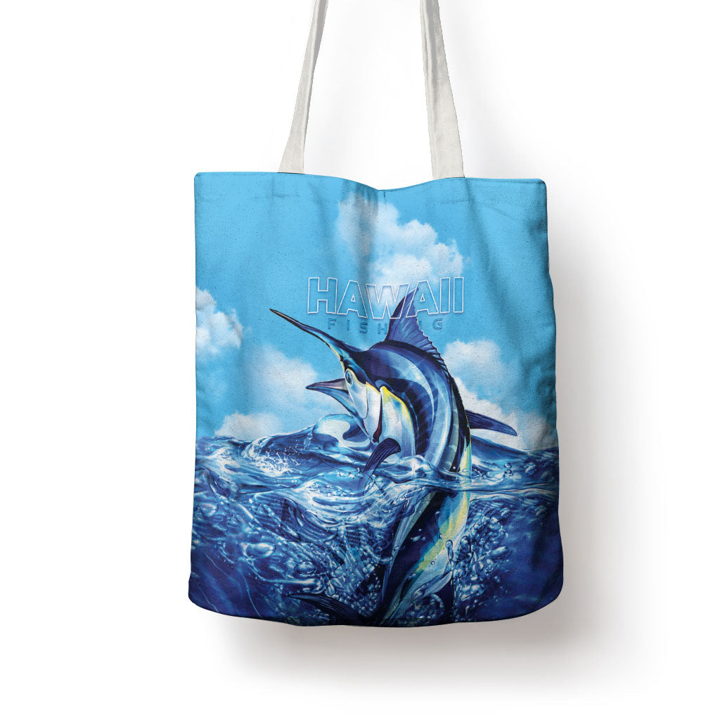 Hawaii Blue Marlin Fishing Tote Bag LT05 - Polynesian Pride