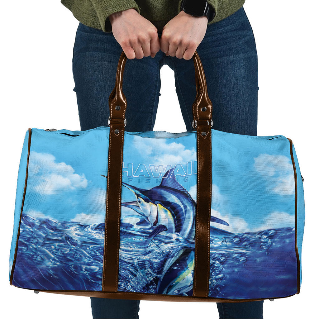 Hawaii Blue Marlin Fishing Travel Bag LT05 Blue - Polynesian Pride