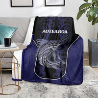 New Zealand Aotearoa Blanket Blue Marlin Fishing Maori Pattern LT05 - Polynesian Pride
