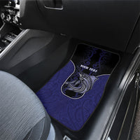 Personalised New Zealand Aotearoa Car Mats Blue Marlin Fishing Maori Pattern LT05 - Polynesian Pride