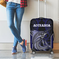 New Zealand Aotearoa Luggage Cover Blue Marlin Fishing Maori Pattern LT05 - Polynesian Pride