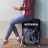 New Zealand Aotearoa Luggage Cover Blue Marlin Fishing Maori Pattern LT05 - Polynesian Pride