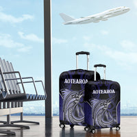 New Zealand Aotearoa Luggage Cover Blue Marlin Fishing Maori Pattern LT05 - Polynesian Pride
