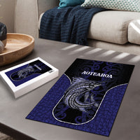 New Zealand Aotearoa Puzzle Blue Marlin Fishing Maori Pattern LT05 - Polynesian Pride