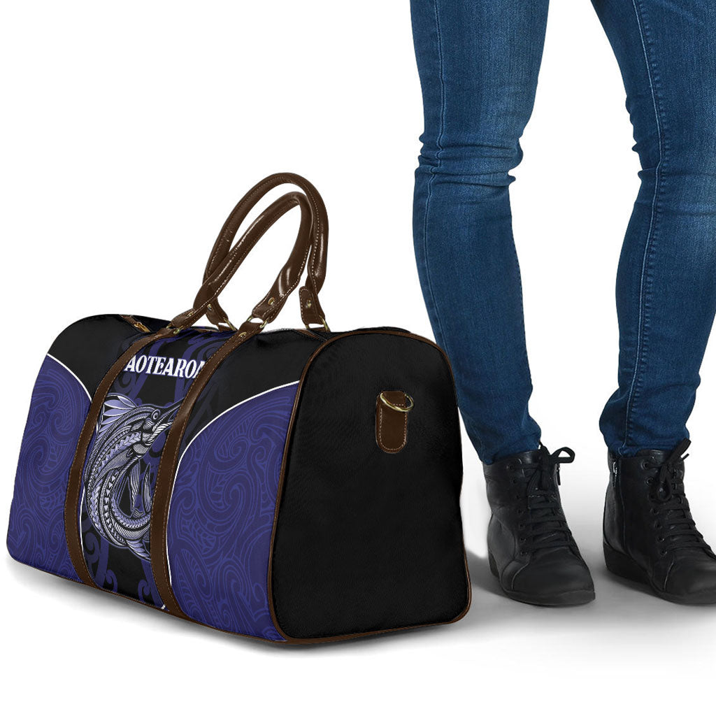 New Zealand Aotearoa Travel Bag Blue Marlin Fishing Maori Pattern LT05 - Polynesian Pride