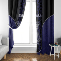 New Zealand Aotearoa Window Curtain Blue Marlin Fishing Maori Pattern LT05 - Polynesian Pride