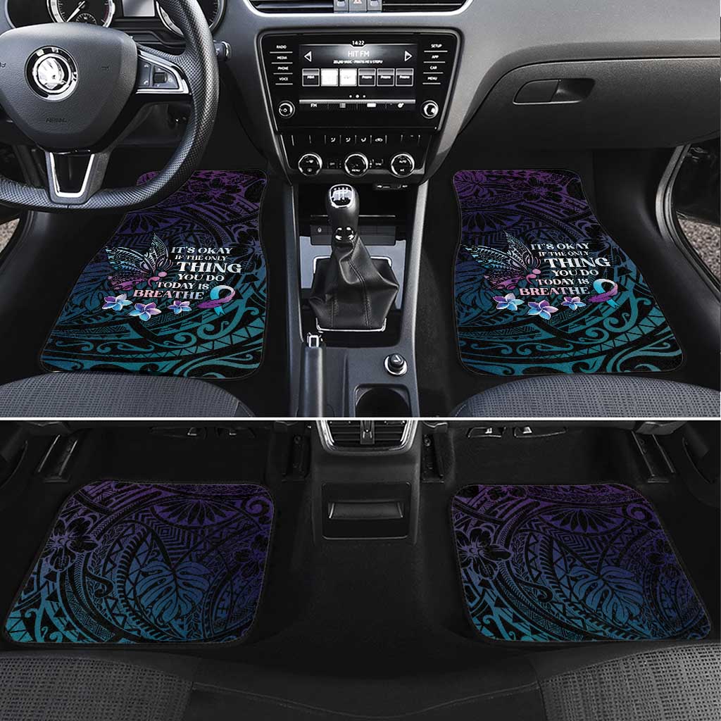 Polynesia Suicide Prevention Awareness Car Mats Keep Going The World Needs You