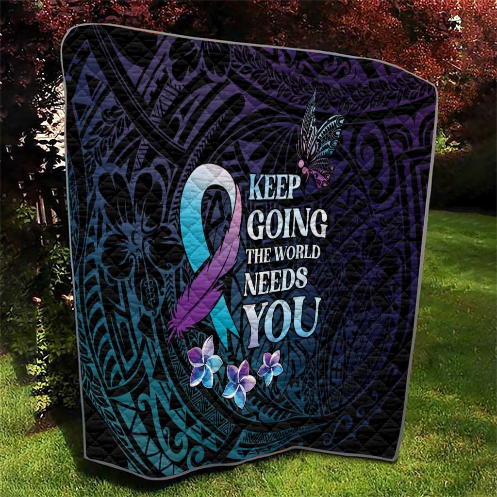 Polynesia Suicide Prevention Awareness Quilt Keep Going The World Needs You