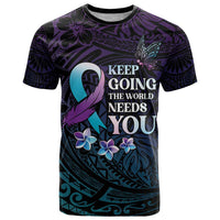 Polynesia Suicide Prevention Awareness T Shirt Keep Going The World Needs You