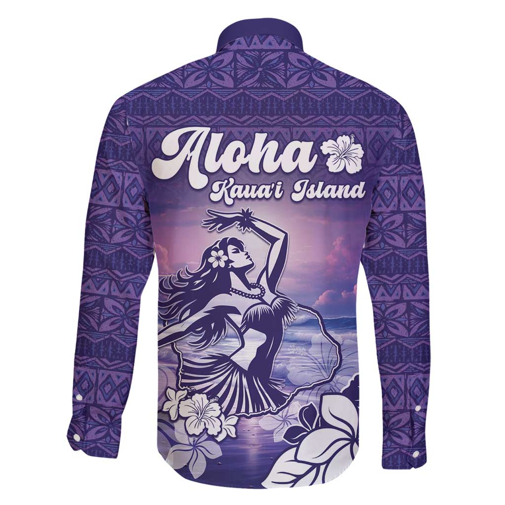 Aloha Hawaii Kauai Island Family Matching Off Shoulder Maxi Dress and Hawaiian Shirt Hula Till You Drop LT05 - Polynesian Pride
