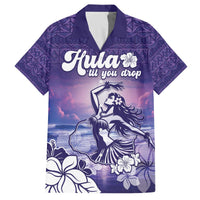 Aloha Hawaii Kauai Island Family Matching Puletasi and Hawaiian Shirt Hula Till You Drop