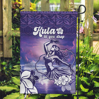 Aloha Hawaii Kauai Island Garden Flag Hula Till You Drop LT05 Garden Flag Purple - Polynesian Pride