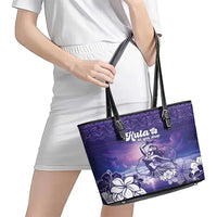 Aloha Hawaii Kauai Island Leather Tote Bag Hula Till You Drop LT05 - Polynesian Pride
