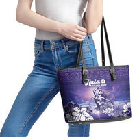 Aloha Hawaii Kauai Island Leather Tote Bag Hula Till You Drop LT05 - Polynesian Pride
