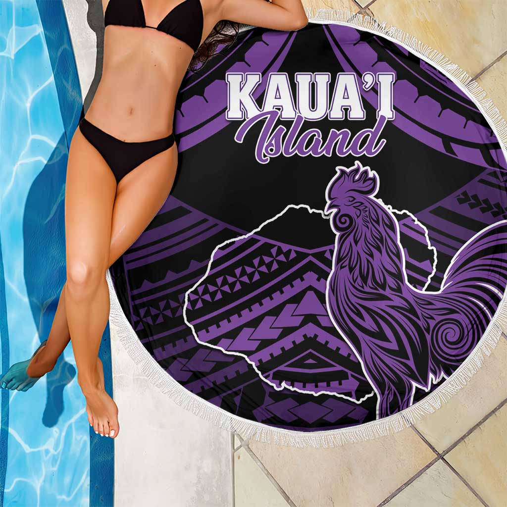 Hawaii Kauai Island Beach Blanket Rooster Tribal Tattoo Simple Style LT05 - Polynesian Pride