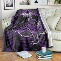 Hawaii Kauai Island Blanket Rooster Tribal Tattoo Simple Style LT05 Purple - Polynesian Pride