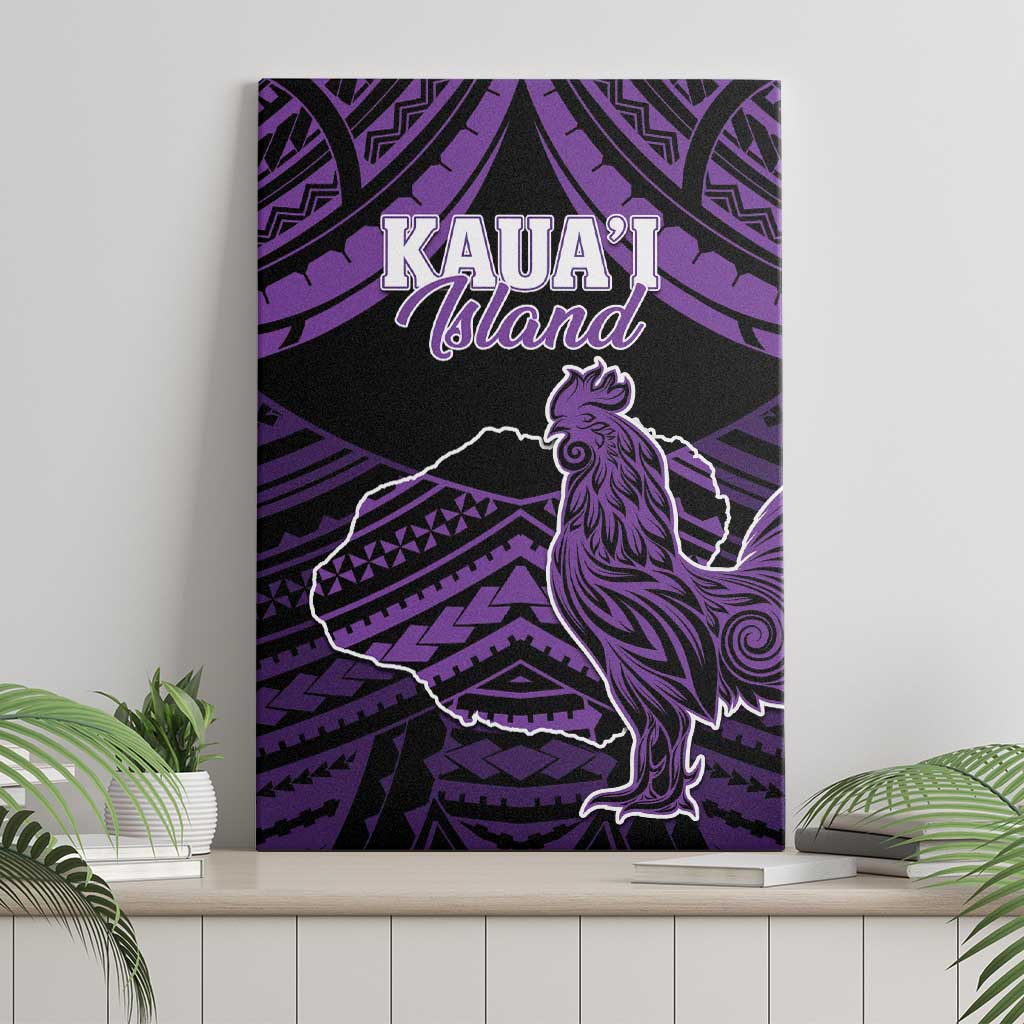 Hawaii Kauai Island Canvas Wall Art Rooster Tribal Tattoo Simple Style LT05 - Polynesian Pride