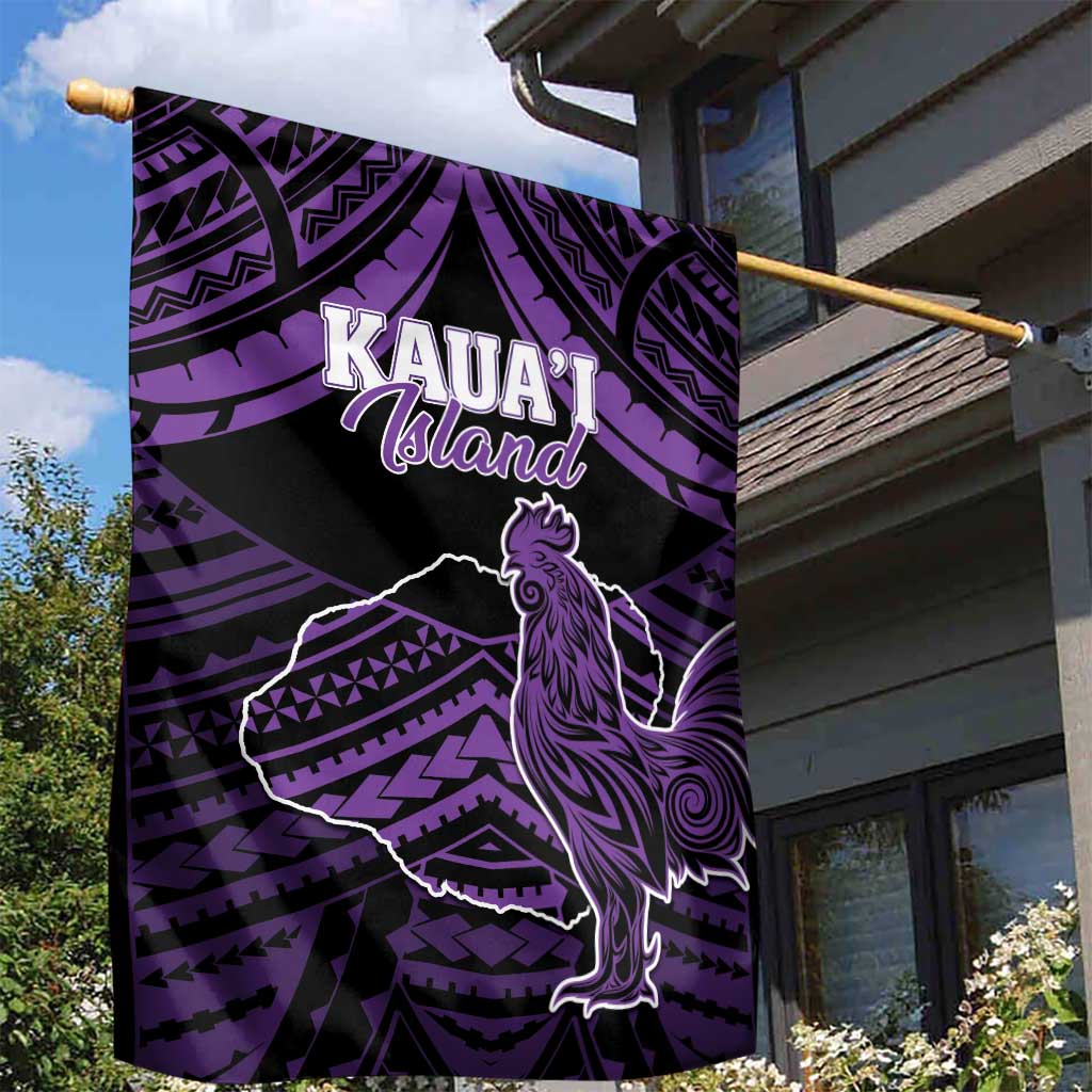 Hawaii Kauai Island Garden Flag Rooster Tribal Tattoo Simple Style LT05 - Polynesian Pride