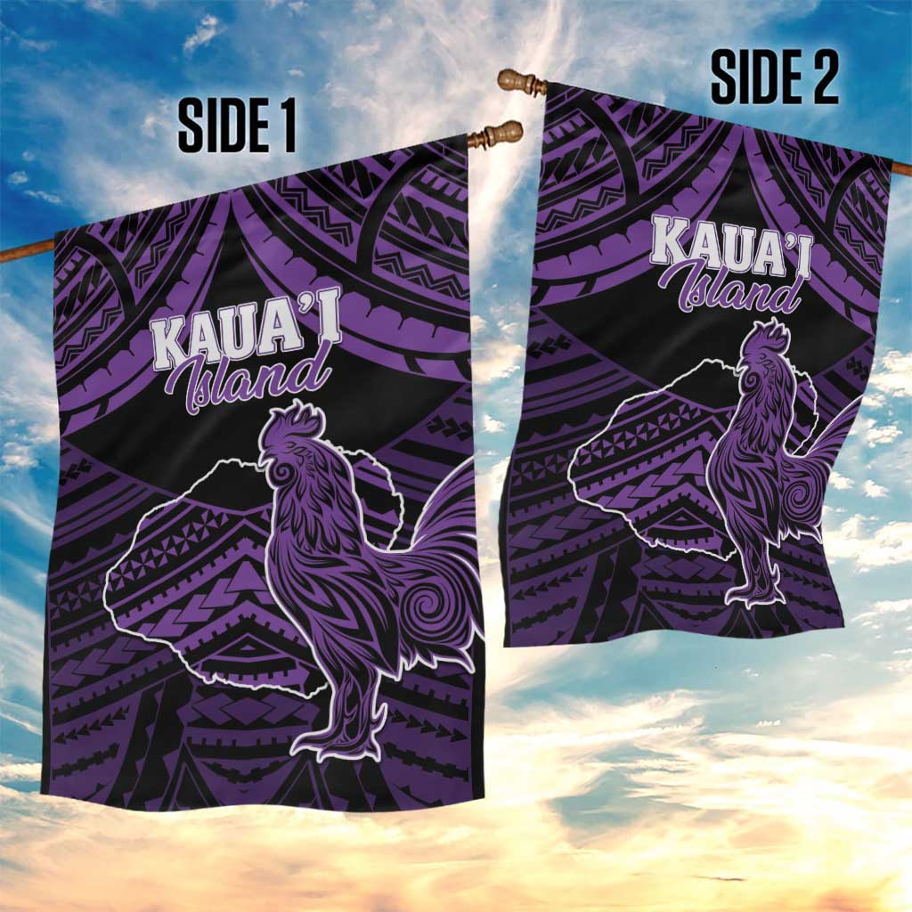 Hawaii Kauai Island Garden Flag Rooster Tribal Tattoo Simple Style LT05 - Polynesian Pride