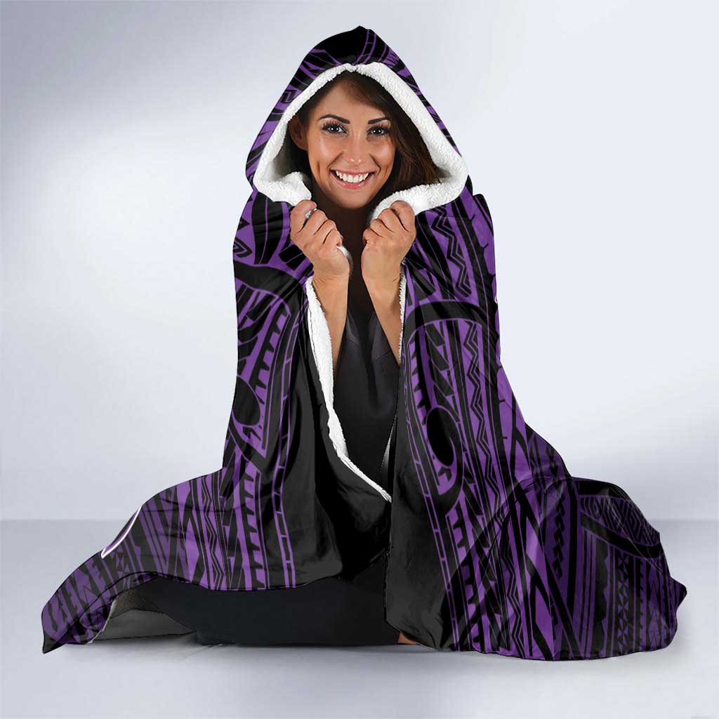 Hawaii Kauai Island Hooded Blanket Rooster Tribal Tattoo Simple Style LT05 - Polynesian Pride