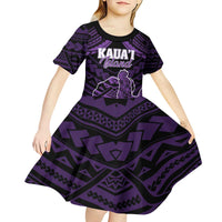 Personalised Hawaii Kauai Island Kid Short Sleeve Dress Rooster Tribal Tattoo Simple Style