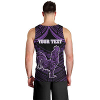 Personalised Hawaii Kauai Island Men Tank Top Rooster Tribal Tattoo Simple Style LT05 - Polynesian Pride
