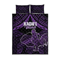 Hawaii Kauai Island Quilt Bed Set Rooster Tribal Tattoo Simple Style LT05 - Polynesian Pride