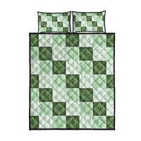 Sage Green Manta Ray Hawaiian Quilt Motif Quilt Bed Set