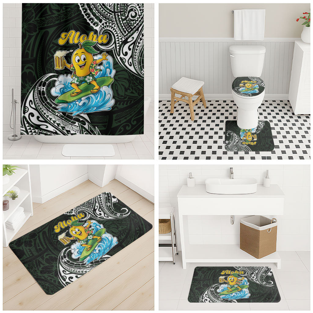 Aloha Hawaii Mango Surfing Bathroom Set Polynesian Style