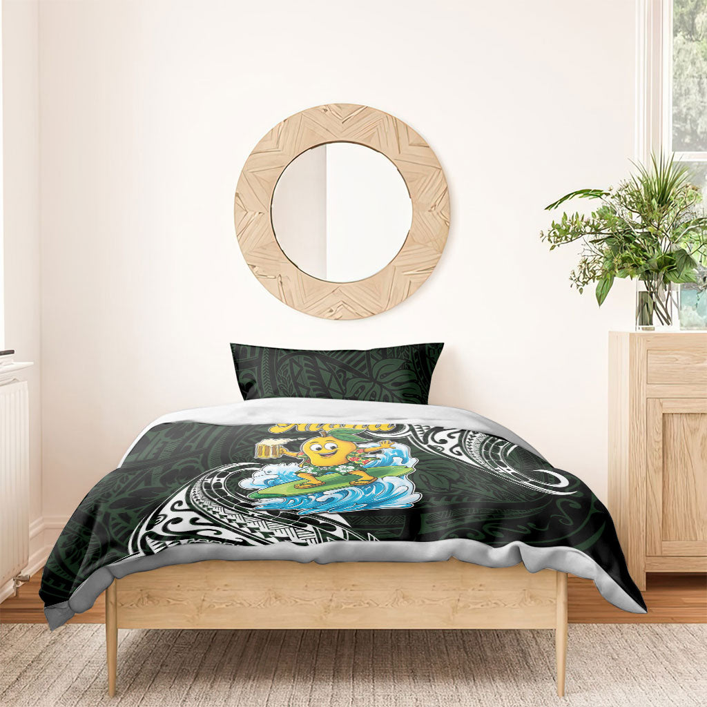 Aloha Hawaii Mango Surfing Bedding Set Polynesian Style