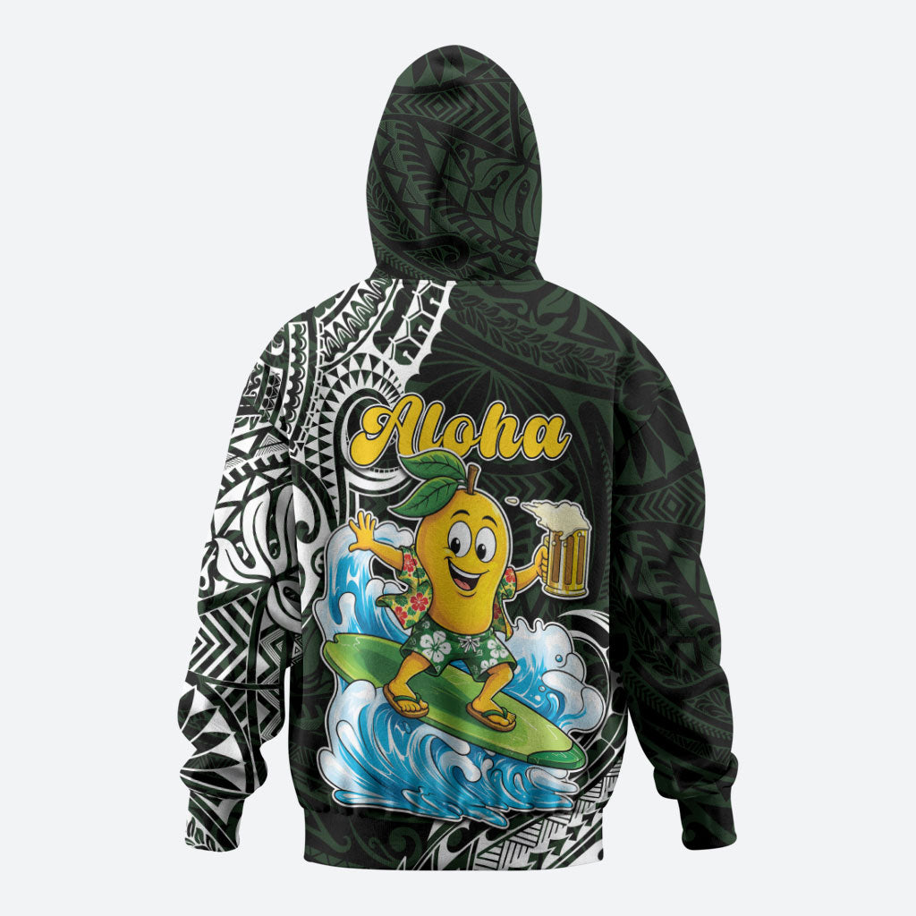Aloha Hawaii Mango Surfing Hoodie Polynesian Style