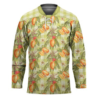 Vintage Hawaii Mango Hockey Jersey Yellow Green Hawaiian Palaka